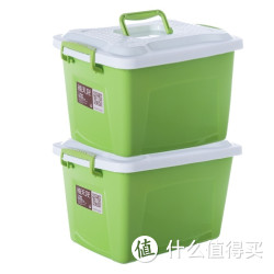 Citylong 禧天龙 6168 塑料手提收纳箱 2个装 蒂梵绿5L