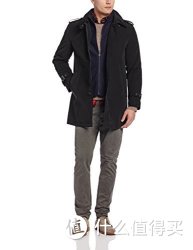 TOMMY HILFIGER 男士单排扣大衣