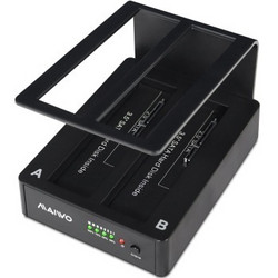 麦沃 K304U3S 双盘位USB3.0 SATA串口2.5/3.5英寸通用硬盘底座 硬盘盒 硬盘架