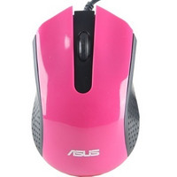 限华北：ASUS 华硕 外滩系列 AE-01 有线多彩光学鼠标 粉色