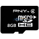 PNY 必恩威 8G TF（micro SD）存储卡（CLASS4）黑色