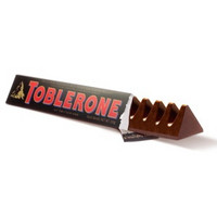 TOBLERONE 瑞士三角 黑巧克力含蜂蜜及巴旦木糖 100g*10