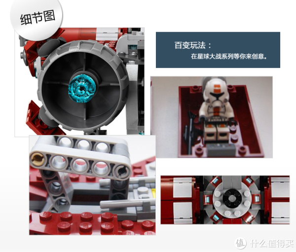 LEGO 乐高 Star Wars 星球大战系列 Jedi Defender-Class 75025 绝地护卫巡洋舰