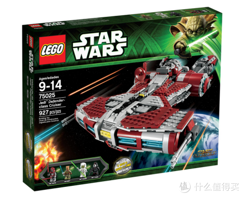 lego 乐高 star wars 星球大战系列 jedi defender-class 75025 绝地