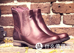 38.5码起：Timberland 添柏岚 EK Savin Hill Chelsea 女款真皮短靴