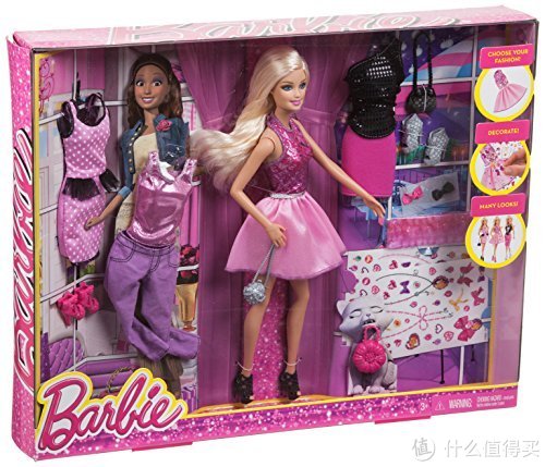Barbie 芭比 设计搭配礼盒玩具 CDM12+文具礼盒