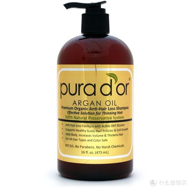 Pura d'or Premium Organic Anti-Hair Loss Shampoo 金标天然有机防脱洗发水 473ml