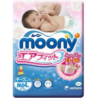 MOONY  纸尿裤 M64片*2包