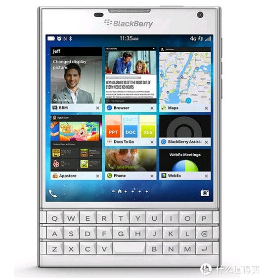 BlackBerry 黑莓 Passport  智能手机 (Unlocked, 32GB, 白色)