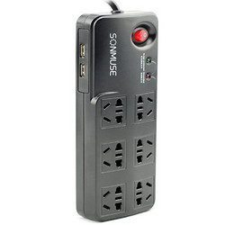 SONMUSE/声缪斯 带USB充电神插座 GM-SE6NU 守护大师 防涌防雷六位电源排插座线板