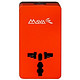 MAYA 玛雅 出国旅行转换插/2.1A USB充电器/3合1/橙色*3