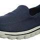 SKECHERS 斯凯奇 GO WALK 2系列 男 时尚透气帆布一脚蹬休闲鞋  53591C/N VY 海军蓝色 43 (US 9.5)