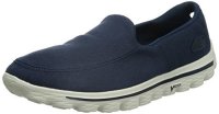 SKECHERS 斯凯奇 GO WALK 2系列 男 时尚透气帆布一脚蹬休闲鞋  53591C/N VY 海军蓝色 43 (US 9.5)
