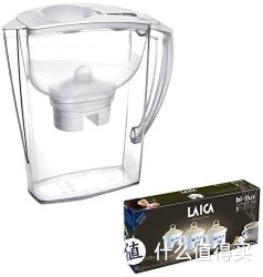 LAICA 莱卡 JA06-4S 意大利进口净水壶含特制滤芯1壶4芯自动计时免开盖 3.1L 白色