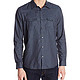 Calvin Klein Gingham Long-Sleeve Button-Front Shirt 男士修身衬衫