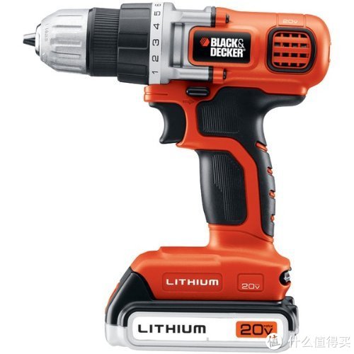 BLACK&amp;DECKER 百得 LDX120C 20V无绳电钻