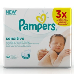 Pampers 帮宝适 敏感肌肤 婴儿湿巾 56片*3包