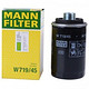 MANN 曼牌 滤清器W719/45机油滤清器