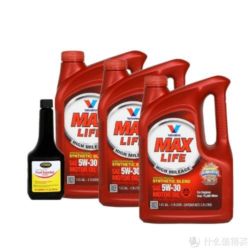 Valvoline 胜牌 MAX LIFE 星冠 SN 5W-30 半合成机油 3.78L*3桶+派诺超级燃油系统清洗剂 354ml