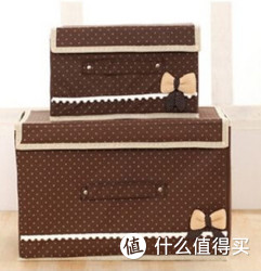 居爱 蝴蝶结扣收纳箱 大小套装