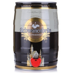 华东、华南：Schwanenbrau  天鹅堡 桶装黑啤 5L