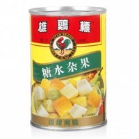 华北、西北：AYAM BRAND 雄鸡标 糖水杂果罐头 410g*2罐