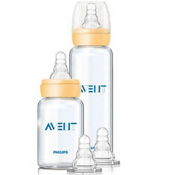PHILIPS 飞利浦 AVENT 新安怡 SCD803/01 标准口径玻璃奶瓶新生儿套装