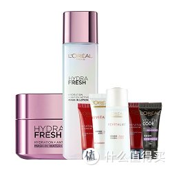 L'OREAL PARIS  巴黎欧莱雅 清润护肤套装（膜力水175ml+膜力霜50ml）+复颜5件套