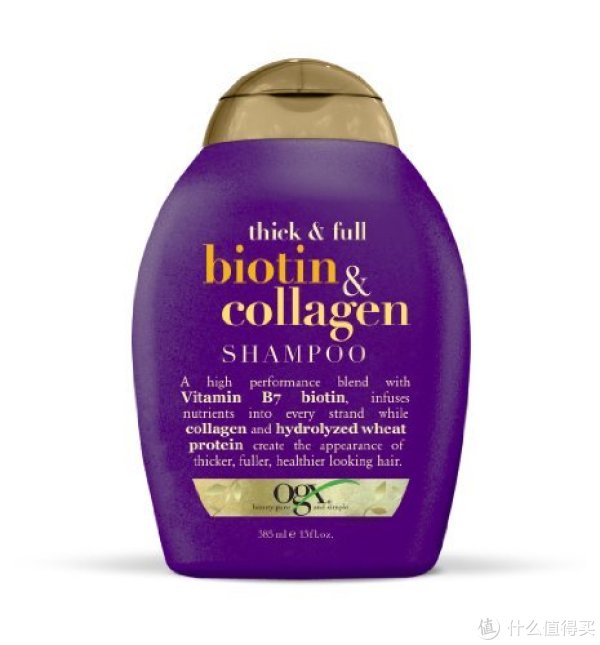 凑单品:OGX Thick & Full Biotin & Collagen 维他命胶原蛋白洗发水 385ML