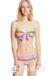 Paul Frank 大嘴猴 Circles and Stripes Bandeau 条纹比基尼套装