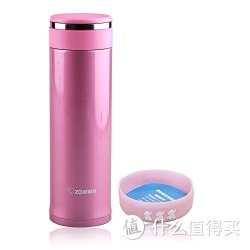 ZOJIRUSHI 象印 SM-JB48 不锈钢真空保温杯 480ml + 象印原装杯垫套装 (粉色)