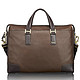 TUMI 塔米 Luggage Beacon Hill Irving Slim Leather Brief 男款全皮棕色公文包