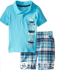 Kids Headquarters 小男童4-7岁海洋风T恤套装