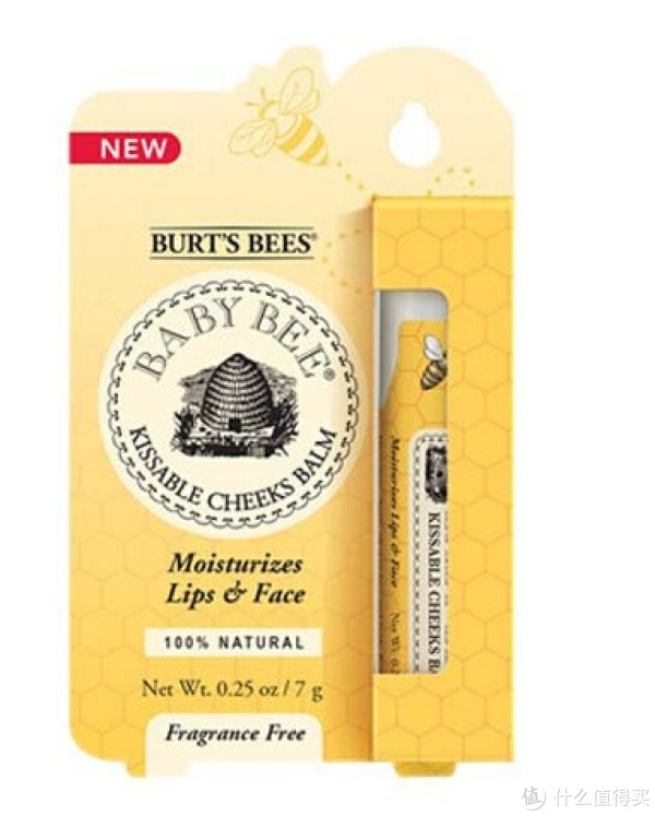 凑单品:Burt's Bees 小蜜蜂 Baby Bee Kissable Cheeks 宝宝面唇润肤膏 7g