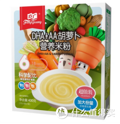 移动端：FangGuang 方广 DHA+AA 胡萝卜营养米粉 400g