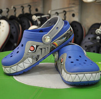 限9码：crocs 卡洛驰 Robo Shark PS Light-up Clog 酷闪鲨鱼童鞋
