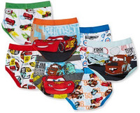 Disney 迪士尼 汽车总动员儿童纯棉内裤7条装