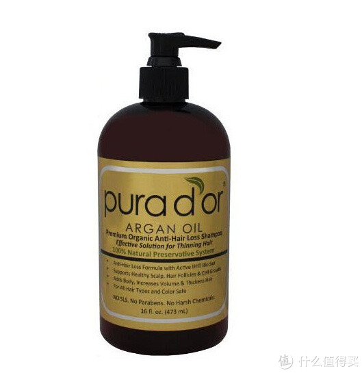 Pura d'or  纯有机 摩洛哥坚果 防脱固发洗发水 453ml