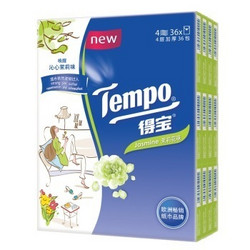 Tempo 得宝 迷你纸手帕 4层加厚 7张*36包 茉莉花味