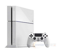 Sony 索尼 PlayStation 4 电脑娱乐机 黑/白色 （主机+手柄1个+2张游戏兑换卡）