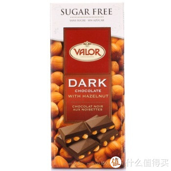 华东、西南：Valor 薇乐 纯黑榛仁巧克力（麦芽糖醇巧克力）150g