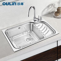OULIN 欧琳 2102+OL-7502 不锈钢水槽套餐