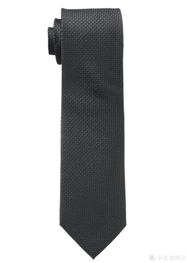 凑单品:Calvin Klein Steel Micro Solid 男士真丝领带