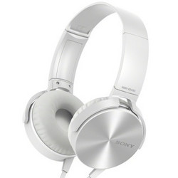 SONY 索尼 MDR-XB450AP 重低音 立体声耳机 白色