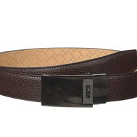 TUMI 塔米 Pebbled Leather Plaque Belt 法国产 男士皮带
