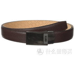 TUMI 塔米 Pebbled Leather Plaque Belt 法国产 男士皮带