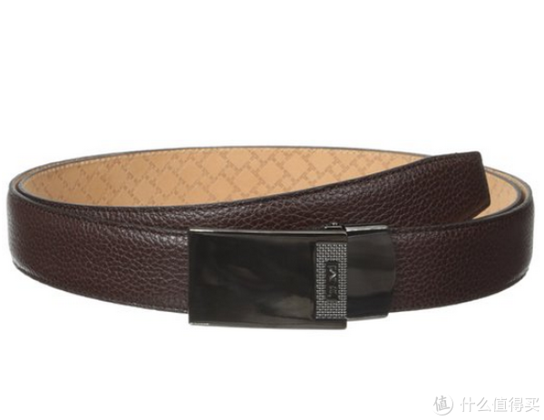 TUMI 塔米 Pebbled Leather Plaque Belt 法国产 男士皮带