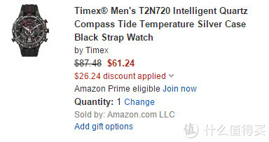 TIMEX 天美时 Adventure系列 T2N720 男款腕表 （潮汐、温度、指南针）