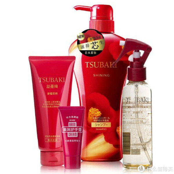TSUBAKI 丝蓓绮 炫魅滋养 秀发护理四件套(洗发露550ml+护手霜30g+精华喷雾160ml+发膜160g)*2套