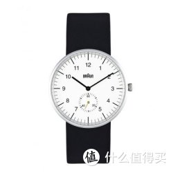 BRAUN 博朗 男士石英表 BN0024 WHBKG 白面黑皮带